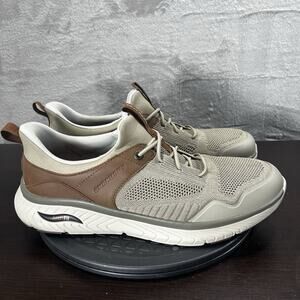 Skechers Men's Size 12 Taupe Brown Arch Fit Crosser-Emeric Slip Ins Sneaker
